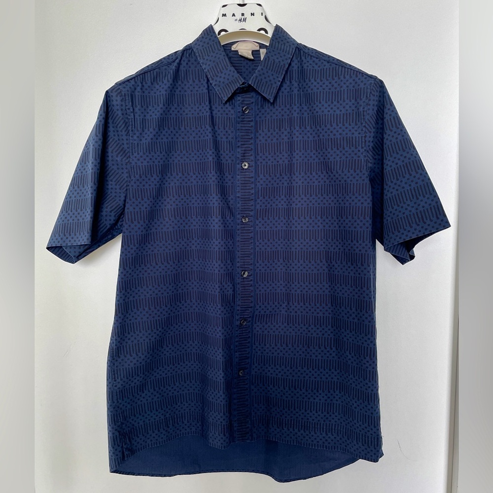 Marni x H&M cotton printed short sleeved button down
